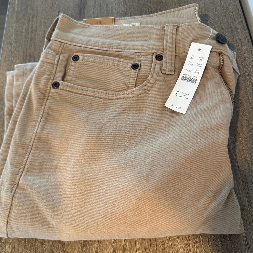 J. Crew 770 Straight-Fit Stretch Garment-Dyed 5-Pocket pant.Khaki. W 31 NWT/$118 - Picture 3 of 13